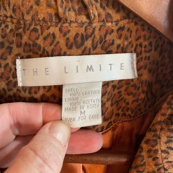 THE LIMITED leopard print suede blazer - M - Picture 2 of 8